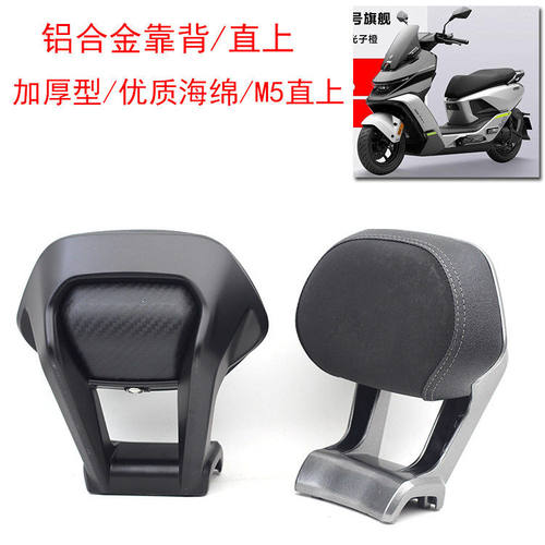 适用于九号M5电动车新款铝合金靠背电摩后靠背直上型