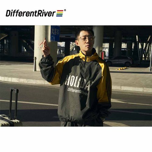 DifferentRiver小立领休闲套装