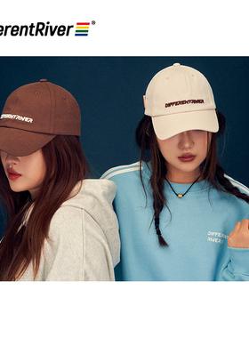 DifferentRiver2023秋季男女同款运动休闲刺绣软顶棒球帽遮阳帽