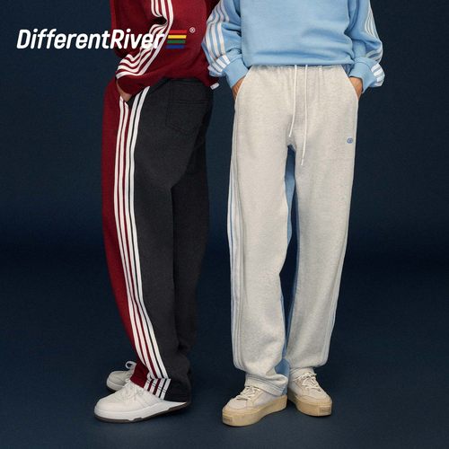 DifferentRiver撞色休闲运动裤