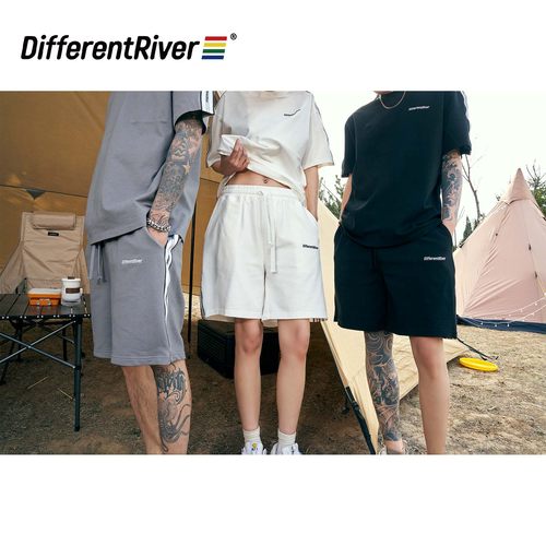 DifferentRiver织带百搭抽绳短裤