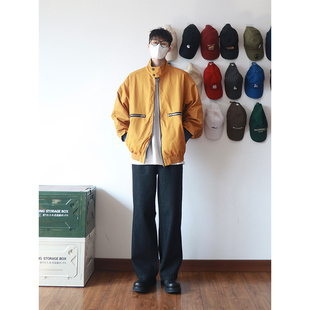 siiiend 失陨双面穿潮酷黄蓝撞色外套夹克美式工装男春季新款