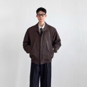 SIIIEND日系复古翻领飞行夹克男春秋季 复古潮牌外套痞帅高级感