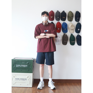 重磅纯棉套头短袖 siiiend 印花宽松美式 新款 T恤男上衣 夏季