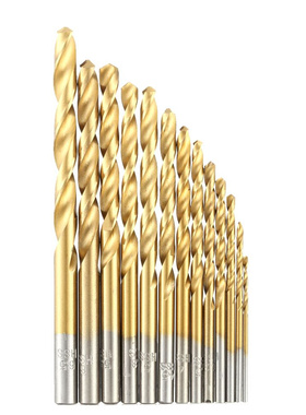 13pcs/set HSS Plating Titanium Twist Drill Bit Set Metric Sy