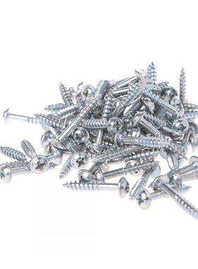 100Pcs M4-25 High Strength Oblique Hole Self-tapping Screws