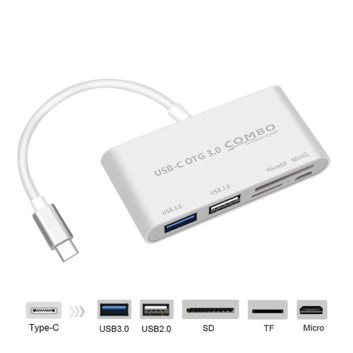 USB C to Multi SD CF Micro SD Card Reader Adapter Type C US