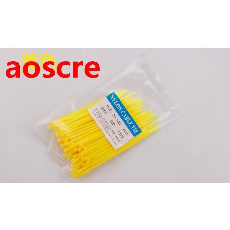 yellow Nylon tie belt 3X100 color environmental protection p