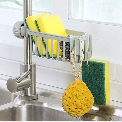 high quality Kitchen Sink Faucet Sponge Soap Cloth Drain Ra