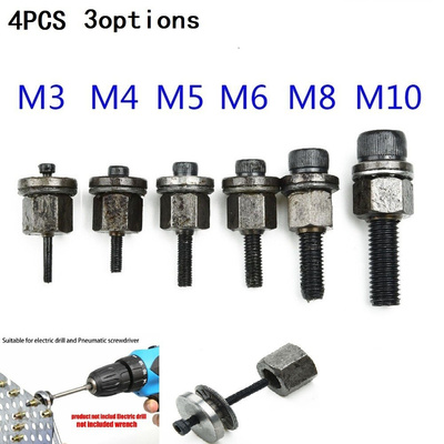 1/3/4pcs Hand Rivet Nut Head Nuts Set Rivnut Mandrel Tool3跨