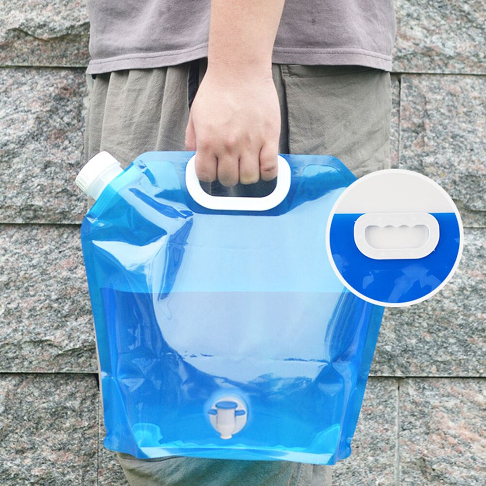 5L/10L Outdoor Foldable Water Bags Camping Hiking Picnic Col