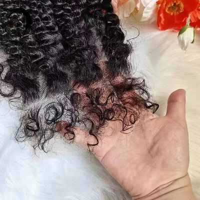13X6HD Kinky 4C natural Hairline Curly baby Hair小卷娃娃发