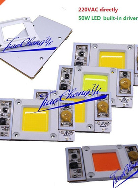 50W 110V 220V High Power led chip built-in driver white LED,