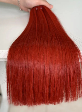 Red Bone straight super double drawn bundle 100g 亮红色高幅