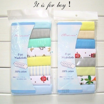 8pCs CoTToN NeWBorN WashCloTh Wipe CloTh BaBy BaTh ToWel Fee