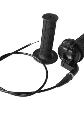 1 Pair Black 22MM Throttle Grip Casing With Cable Handle Bar