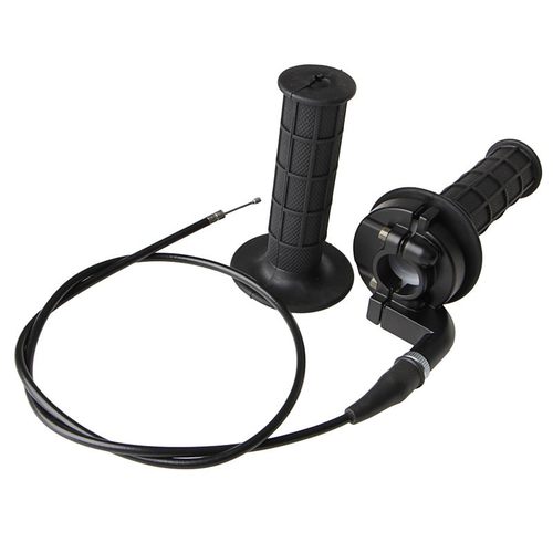 1 Pair Black 22MM Throttle Grip Casing With Cable Handle Bar