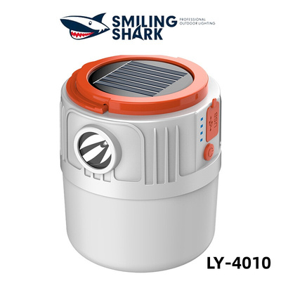 Solar camping light with power bank emergency light display