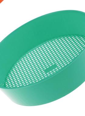 1pc Plastic Garden Sieve Riddle Green For Composy Soil Stone