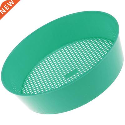 1pc Plastic Garden Sieve Riddle Green For Composy Soil Stone