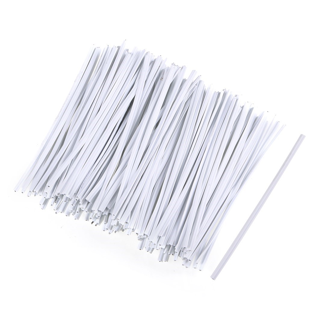 500pcs 3 Inches Plastic Twist Ties Reusable Cable Cord Wire