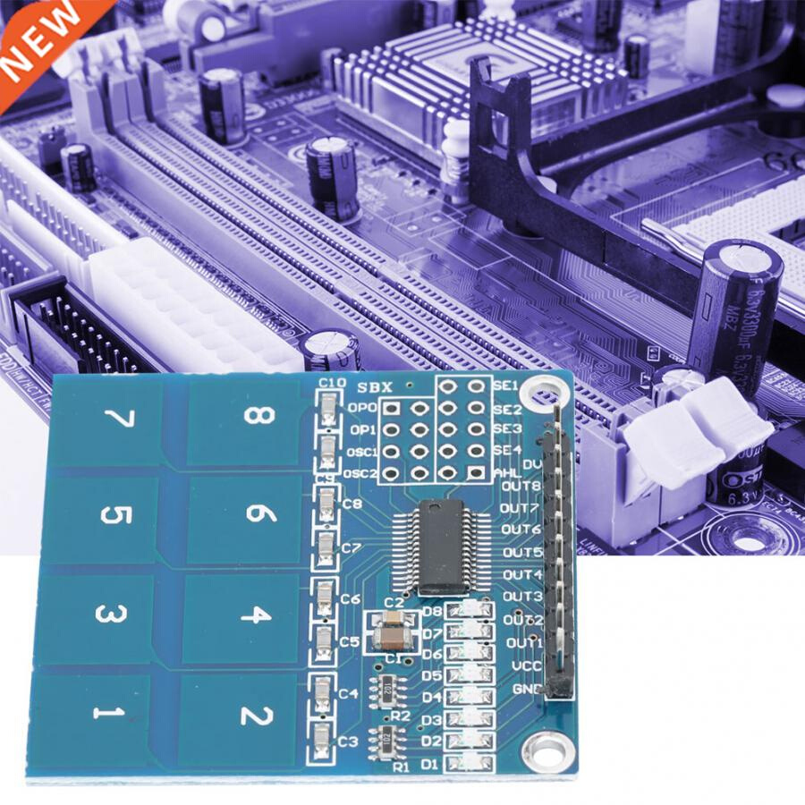 2Pcs Touch Sensor Module Digital TTP226 Capacitive 8-Channel