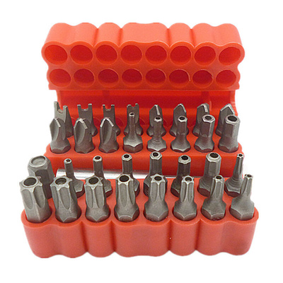 Security Tamper Proof Bit Set 33pcs Torq Torx Hex Star Spann