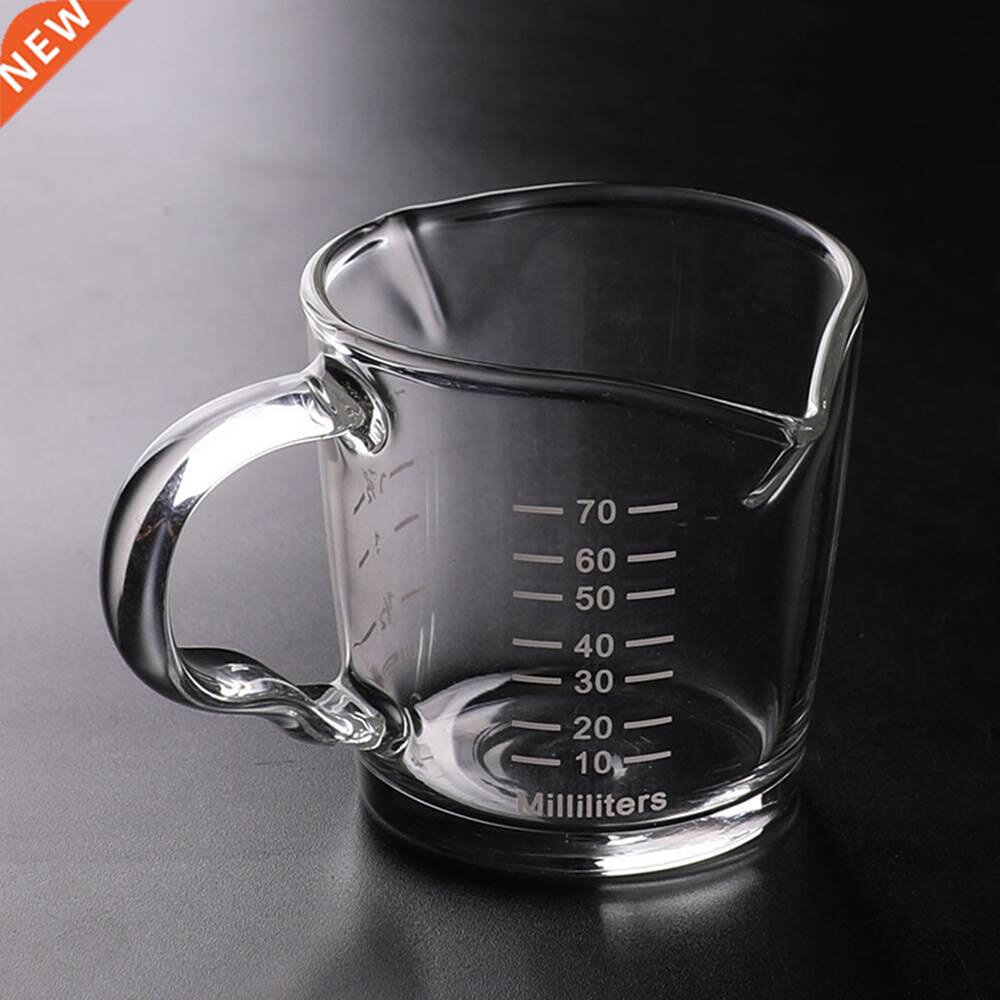 Glass Measuring Cup With Scale Thick Bottom Glass Mouth Milk