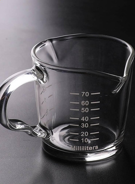 Glass Measuring Cup With Scale Thick Bottom Glass Mouth Milk
