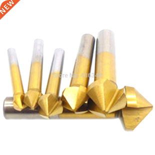 6pcs 3 Flute 90 Degree PVC Cut Chamfer Chamfering Cutter Dri