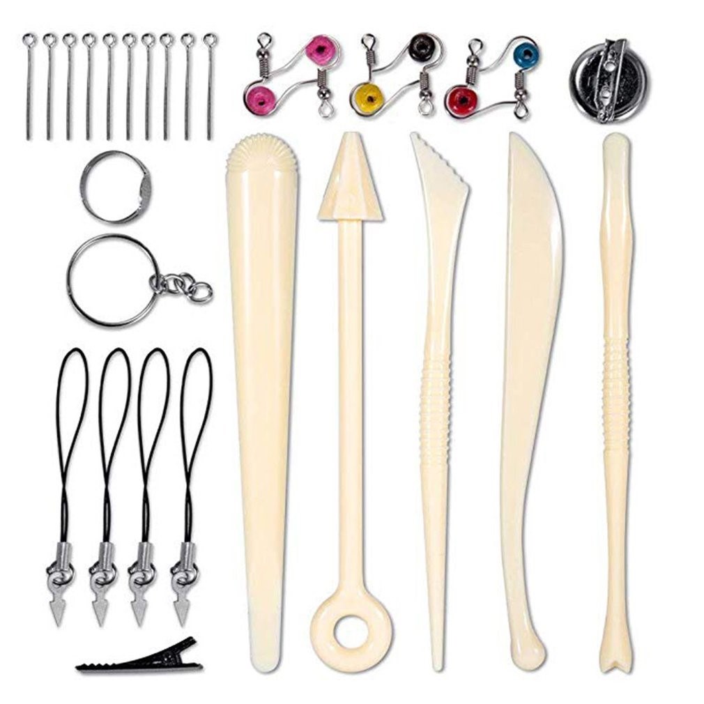 Polymer Clay Starter Kit 32 Colors Oven Bake Clay Baking Mod