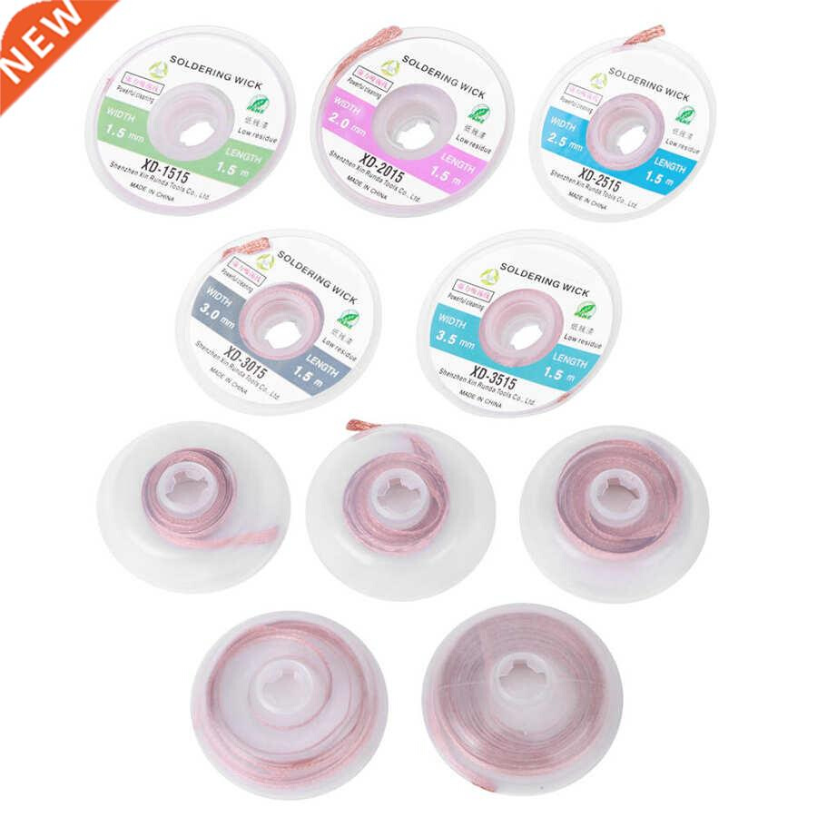 2 Set Solder Wick Remover Desoldering Sucker Cable Low Resid