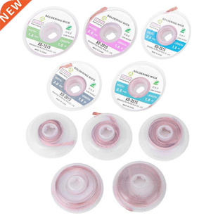 2 Set Solder Wick Remover Desoldering Sucker Cable Low Resid