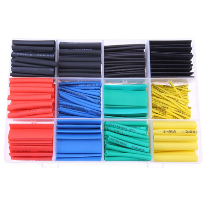 530pcs Heat Shrink Tubing Tube Sleeving Tube Polyolefin 2:1