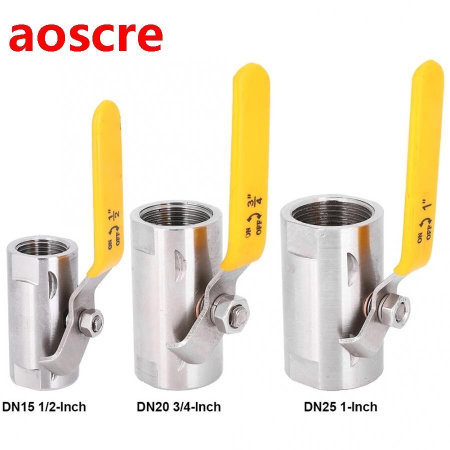 Wide Ball Valve Threaded All-Steel 201 Stainless Steel Mecha