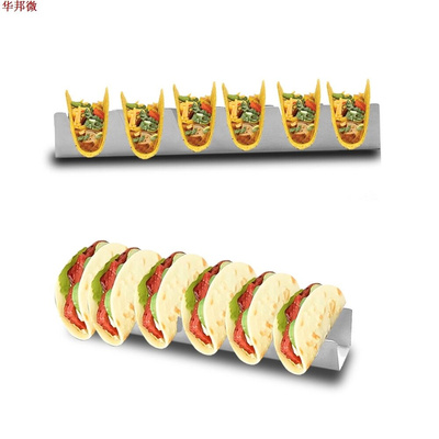 Porte-taco en acier inoxydable | En forme de vague, porte-as