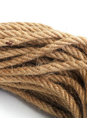 6mm 1m-50m Natural Jute Rope Twine Rope Hemp Twisted Cord Ma