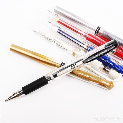 Uni Ball Signo Broad UM 153 Gel Pen White Blue Red Black Si