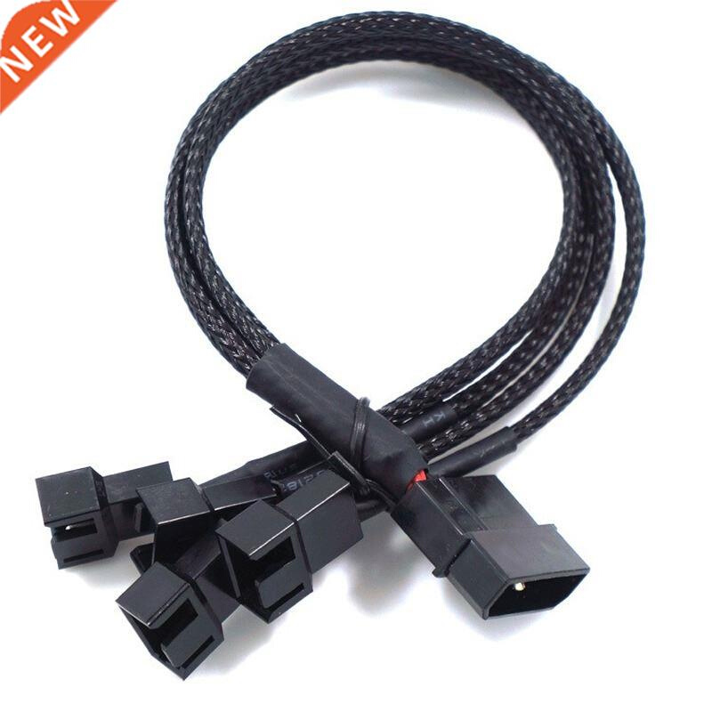 Big 4pin To 3pin/4 Pin 1 To 4 Ways Computer Cooling Fan Cabl
