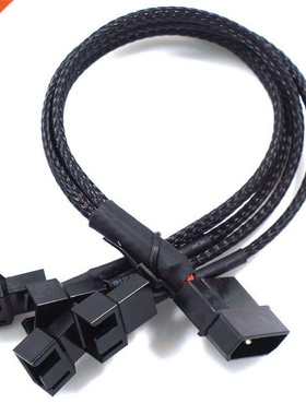 Big 4pin To 3pin/4 Pin 1 To 4 Ways Computer Cooling Fan Cabl