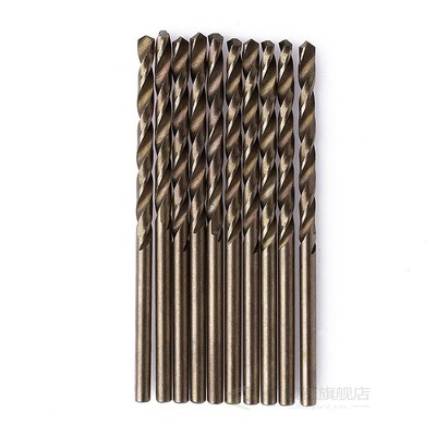 10Pcs 1/1.5/2/2.5/3/3.5/3.5/4/4.5/5 mm M35 Round Shank HSS-C