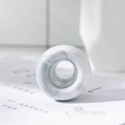 Marbling Donut Toothbrush Holder Creative Ceramic Base Frame