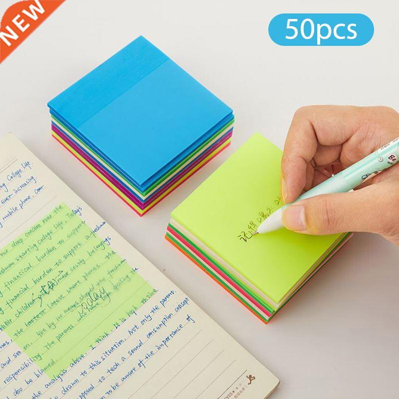 Color Transparency Sticky Note Pads Waterproof Self-Adhesive