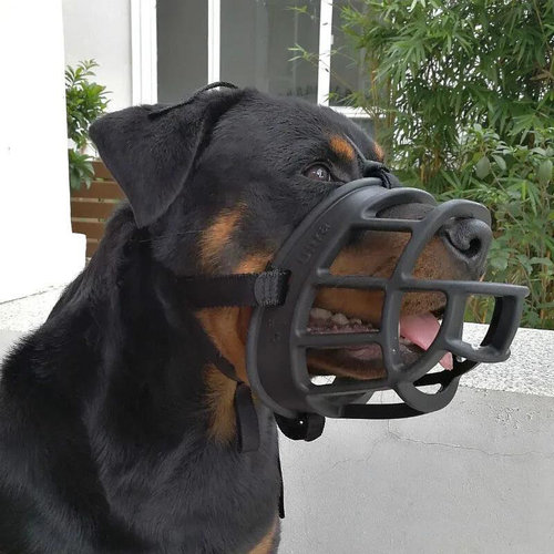 Silicone Basket Dog Muzzle Adjustable & Comfortable Secure