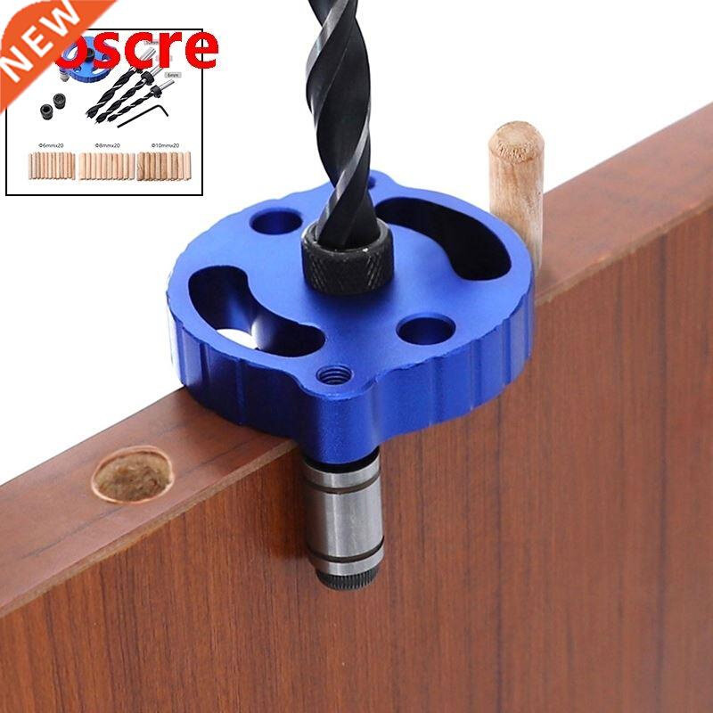Woodworking Vertical Pocket Hole Jig 6/8/10mm Self Centering