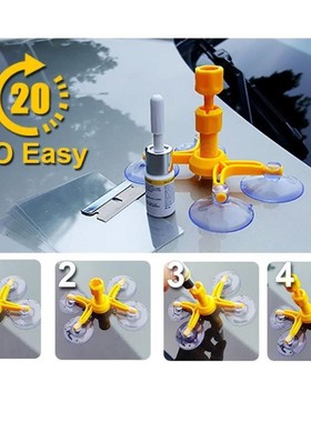 Windshield Repair Kit Quick Fix Car Cracked Glass Windscreen