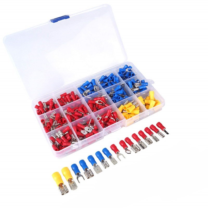 280Pcs Assorted Insulated Spade Crimp Terminal Electrical Wi