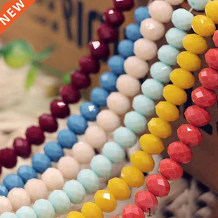 BEAUCHAMP 4*3mm Crystal Beads Rondelle Faceted Mix Color Jew