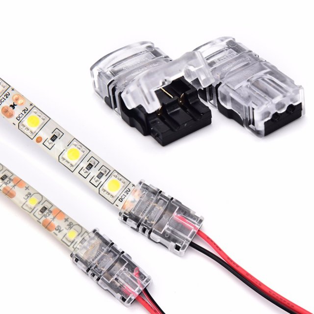 2pin LED Strip To Wire Connector For 8/10mm Single Color IP6
