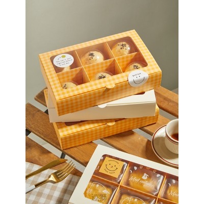Flip yolk pastry packaging box 6 snow Meiniang snow pastry b
